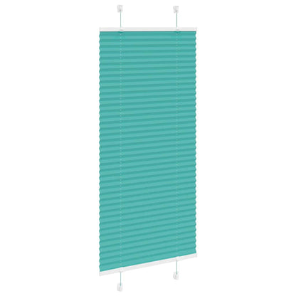Plisseret Petrol Grøn 55x150 cm Stof Bredde 54,4 cm Polyester