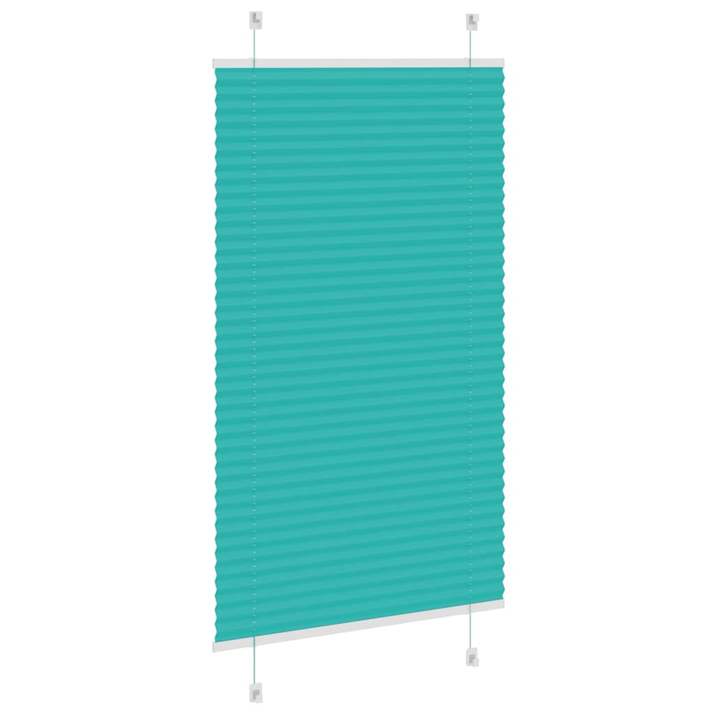 Plisseret Petrol Grøn 80x150 cm Stof Bredde 79,4 cm Polyester