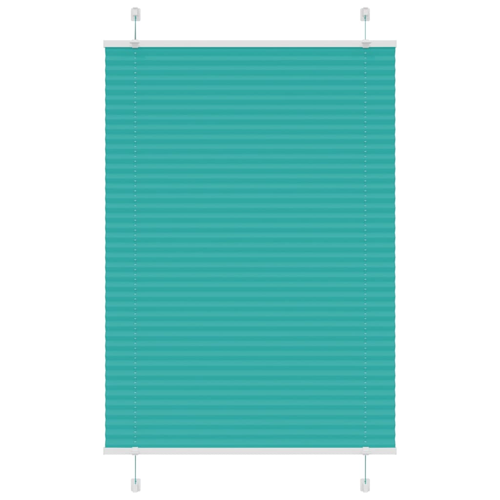Plissee Petrolgrün 95x150 cm Stoffbreite 94,4 cm Polyester