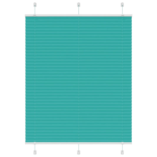 Plissee Petrolgrün 110x150 cm Stoffbreite 109,4 cm Polyester