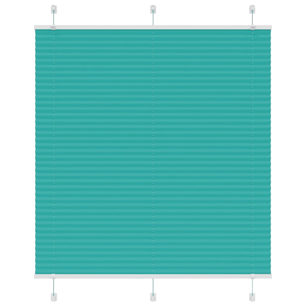 Plisseret Petrol Grøn 115x150 cm Stof Bredde 114,4 cm Polyester