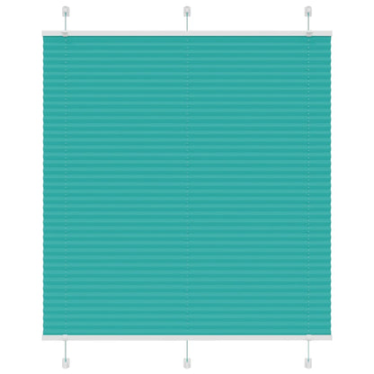 Plisseret Petrol Grøn 115x150 cm Stof Bredde 114,4 cm Polyester