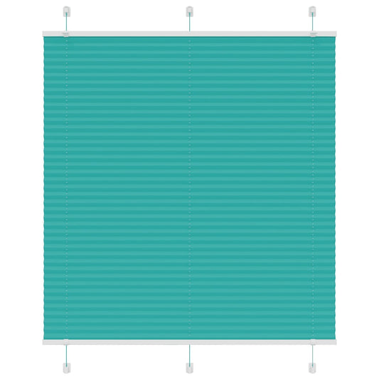 Plissee Petrolgrün 120x150 cm Stoffbreite 119,4 cm Polyester