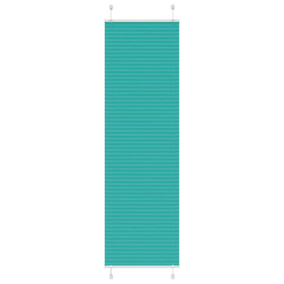 Plisseret Petrol Grøn 55x200 cm Stof Bredde 54,4 cm Polyester