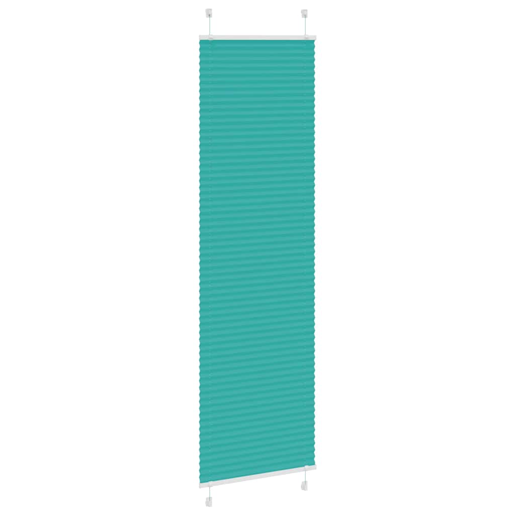 Plisseret Petrol Grøn 55x200 cm Stof Bredde 54,4 cm Polyester