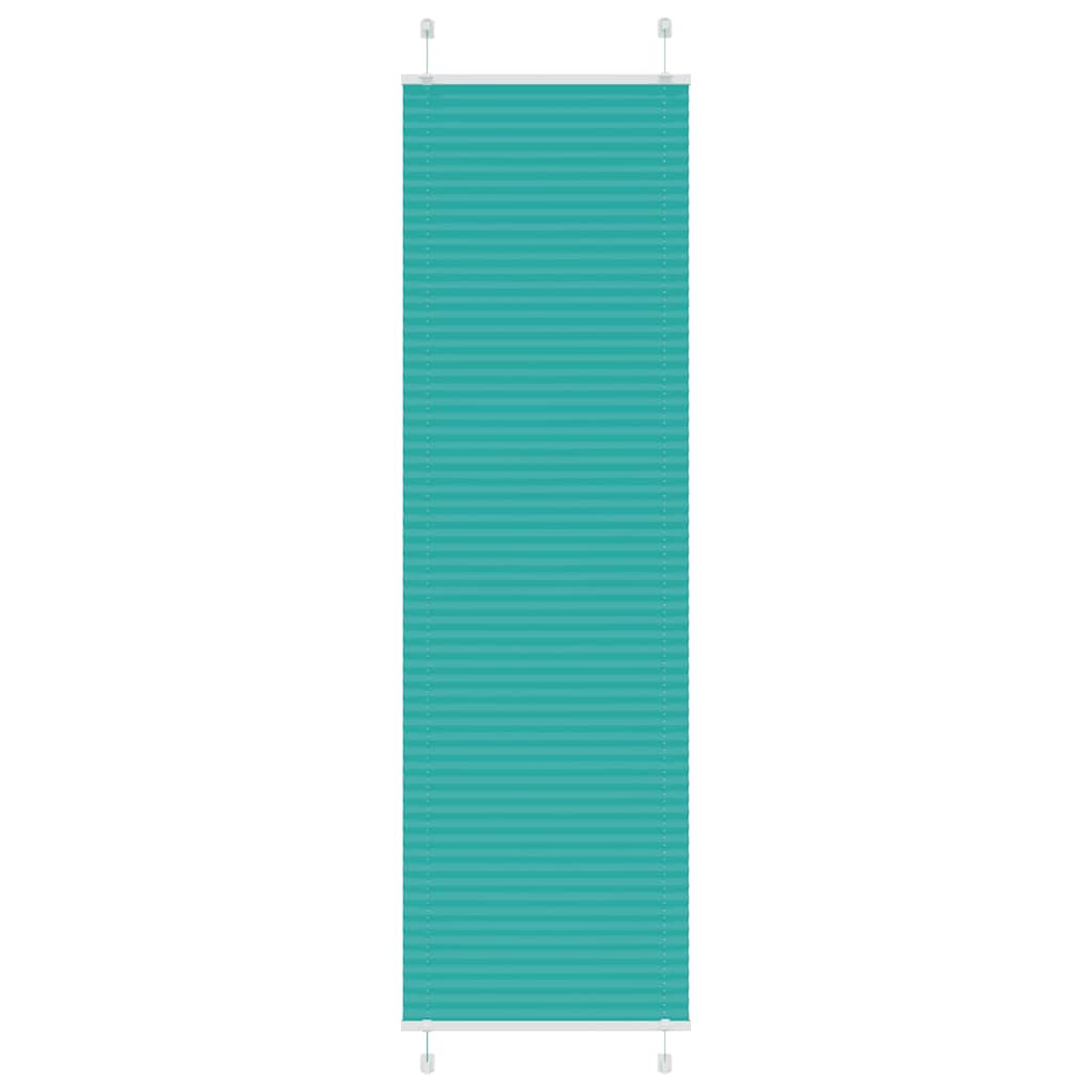 Plissee Petrolgrün 65x200 cm Stoffbreite 64,4 cm Polyester