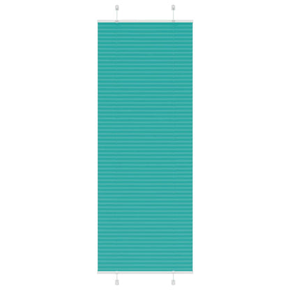 Plisseret Petrol Grøn 75x200 cm Stof Bredde 74,4 cm Polyester