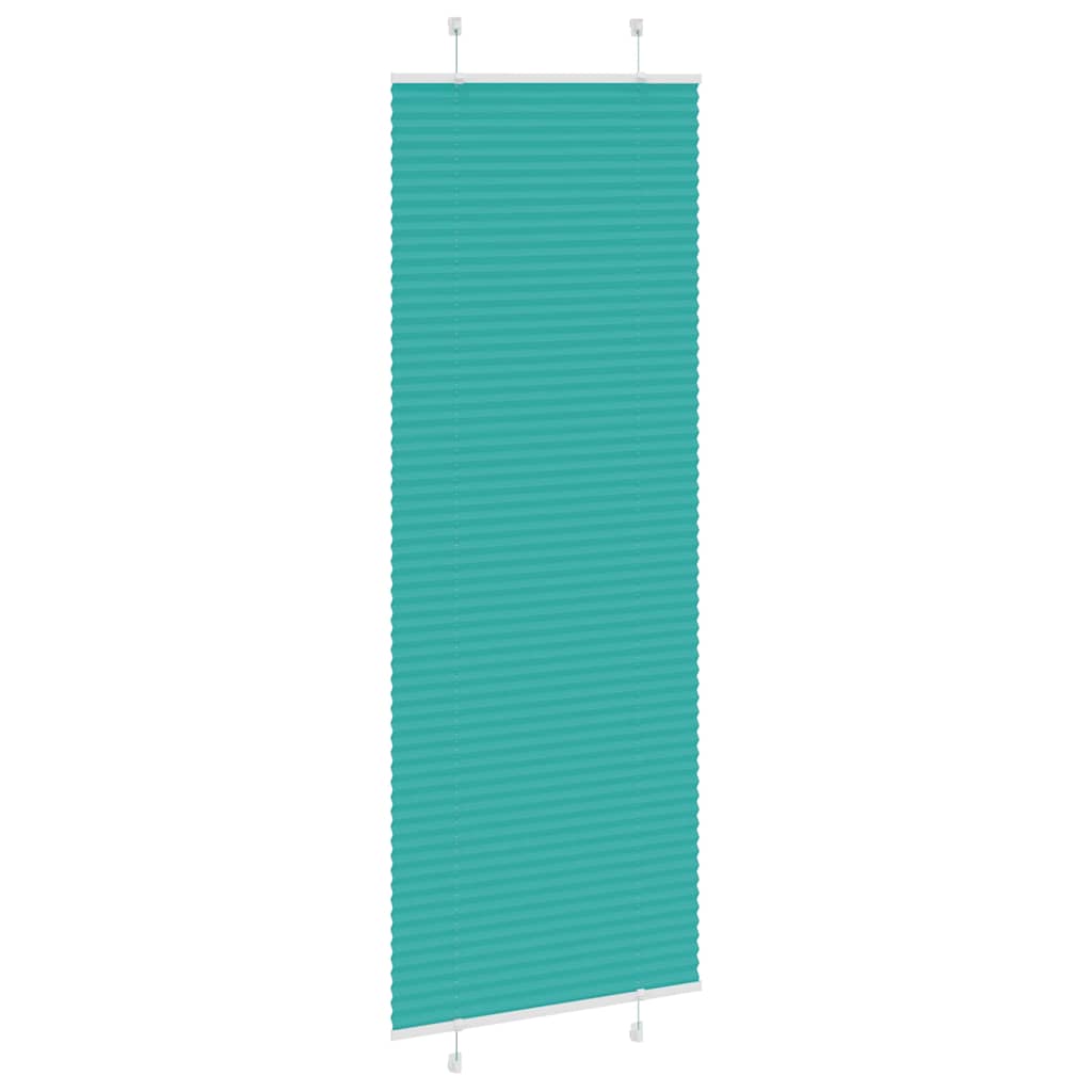 Plisseret Petrol Grøn 75x200 cm Stof Bredde 74,4 cm Polyester