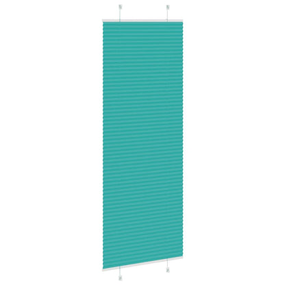 Plisseret Petrol Grøn 75x200 cm Stof Bredde 74,4 cm Polyester