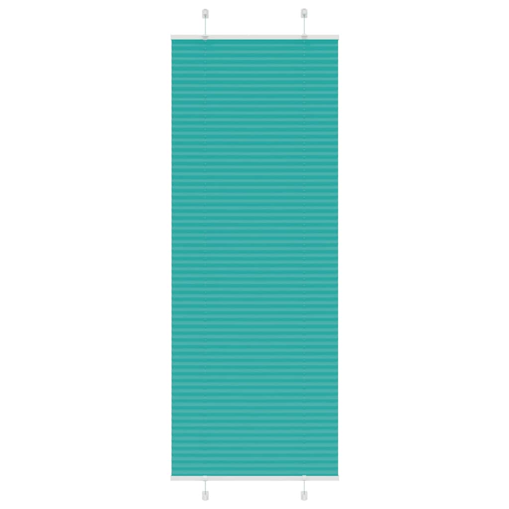 Plisséblind petrolgrøn 80x200 cm stofbredde 79,4 cm polyester