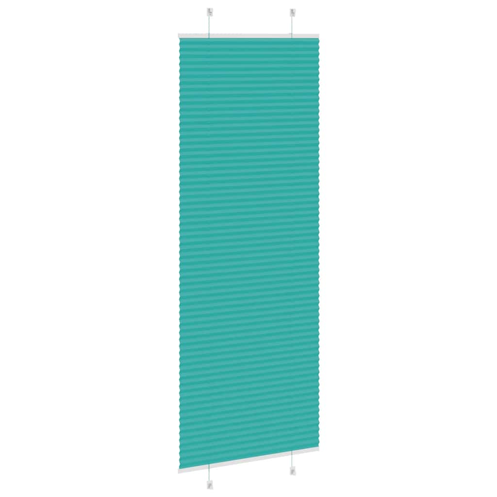 Plisséblind petrolgrøn 80x200 cm stofbredde 79,4 cm polyester