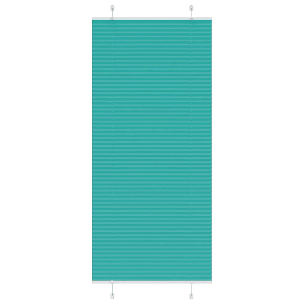 Plissee Petrolgrün 85x200 cm Stoffbreite 84,4 cm Polyester