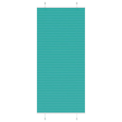 Plissee Petrolgrün 85x200 cm Stoffbreite 84,4 cm Polyester