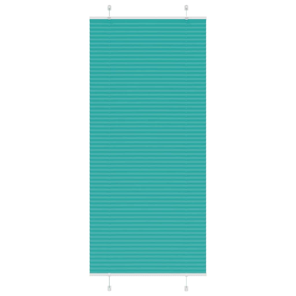 Plissee Petrolgrün 90x200 cm Stoffbreite 89,4 cm Polyester