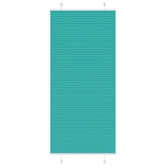 Plissee Petrolgrün 90x200 cm Stoffbreite 89,4 cm Polyester