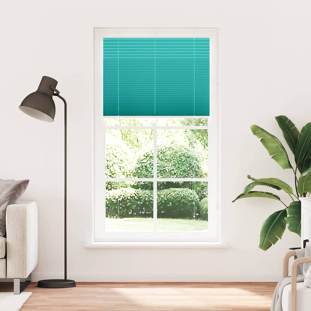 Plisséblind petrolgrøn 100x200 cm stofbredde 99,4 cm polyester