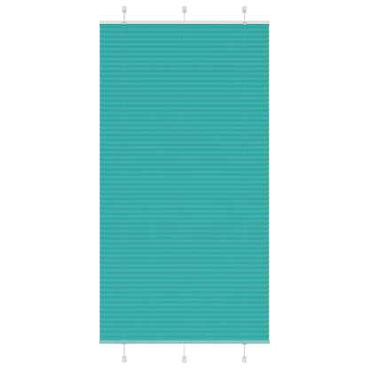Plissee Petrolgrün 105x200 cm Stoffbreite 104,4 cm Polyester