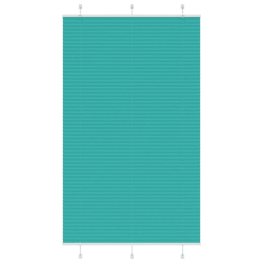 Plissee Petrolgrün 120x200 cm Stoffbreite 119,4 cm Polyester
