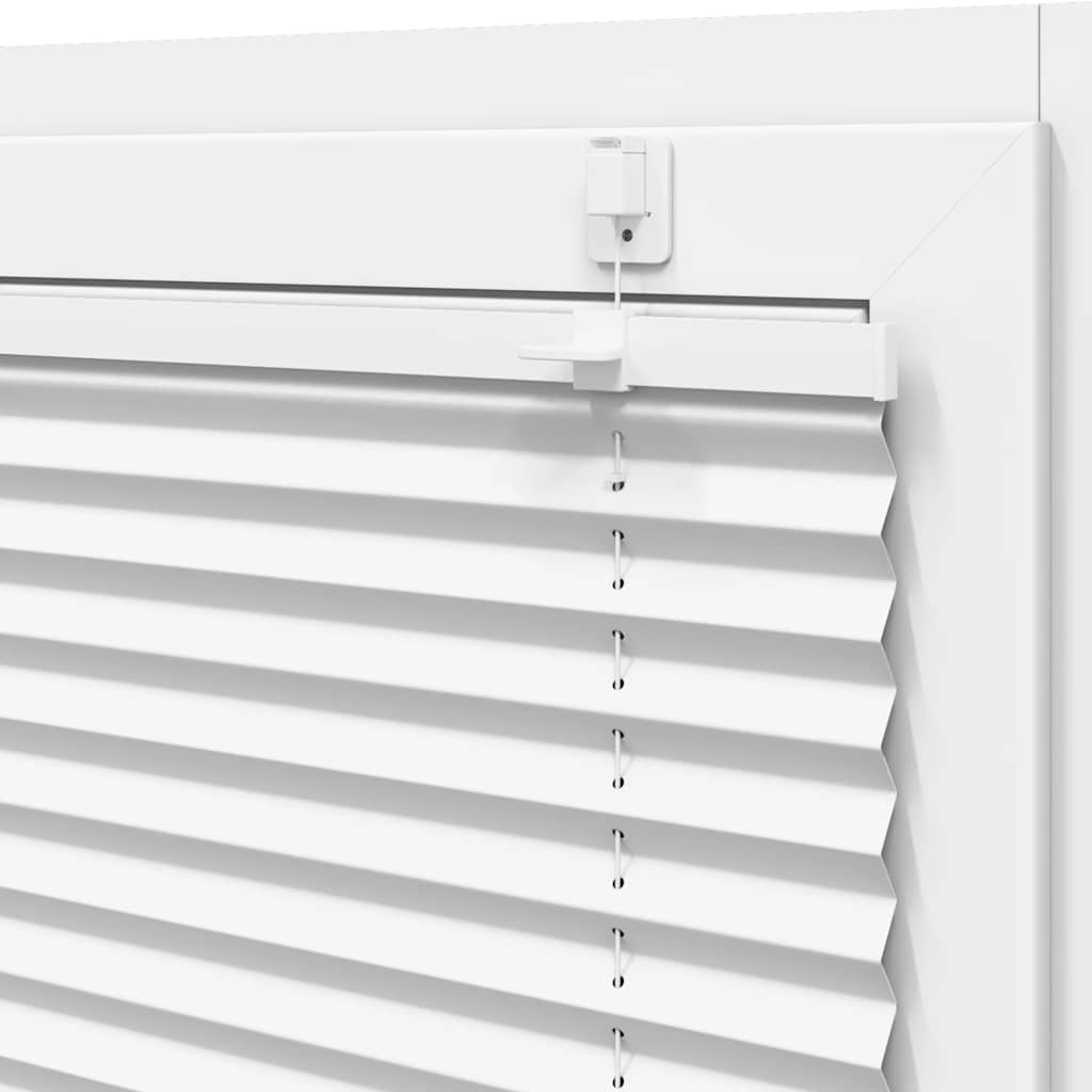 Plisseret Hvid 45x100 cm Stofbredde 44,4 cm Polyester