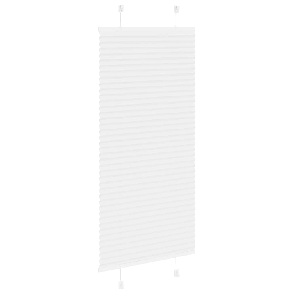 Plissee Weiß 65x100 cm Stoffbreite 64,4 cm Polyester