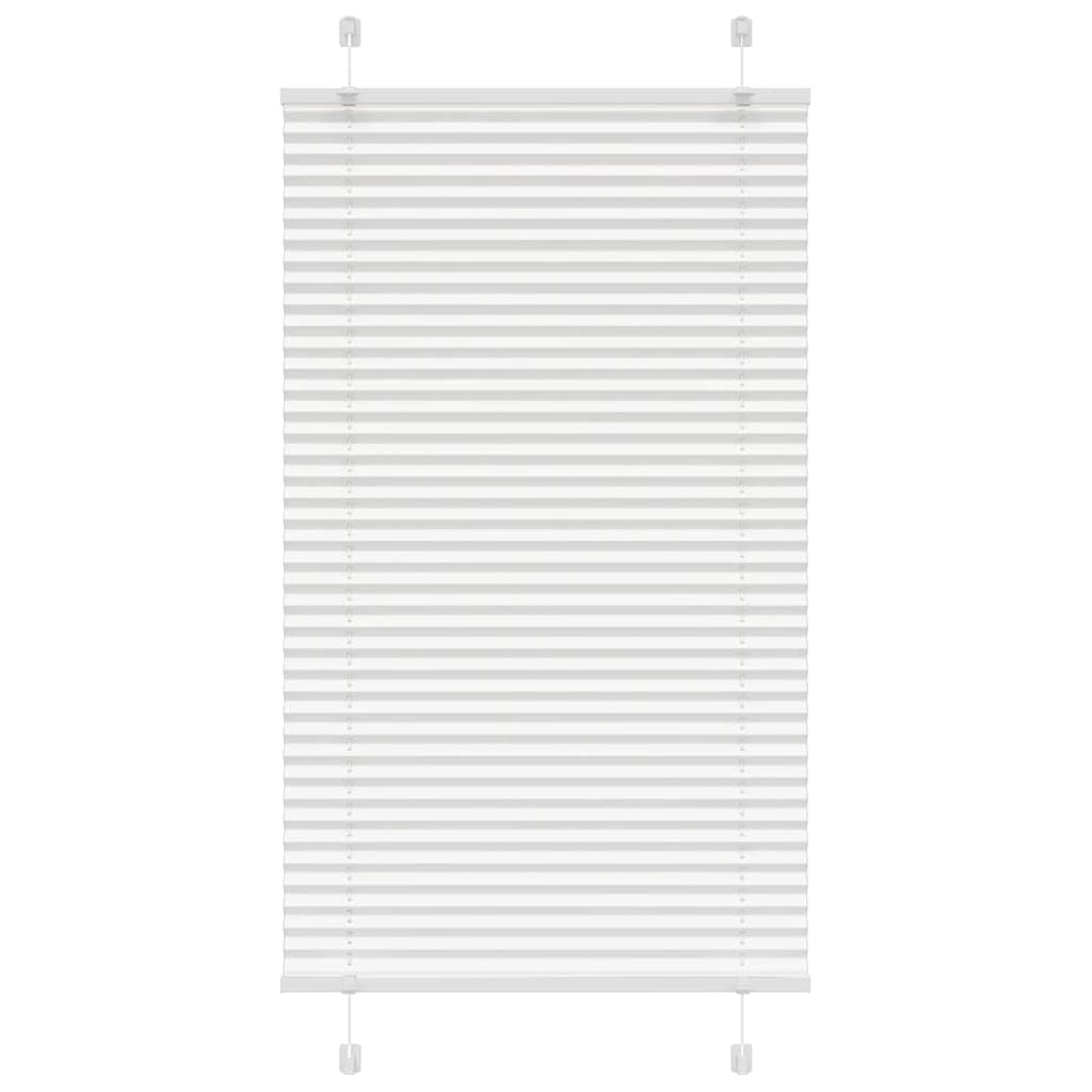Plissee Weiß 75x100 cm Stoffbreite 74,4 cm Polyester