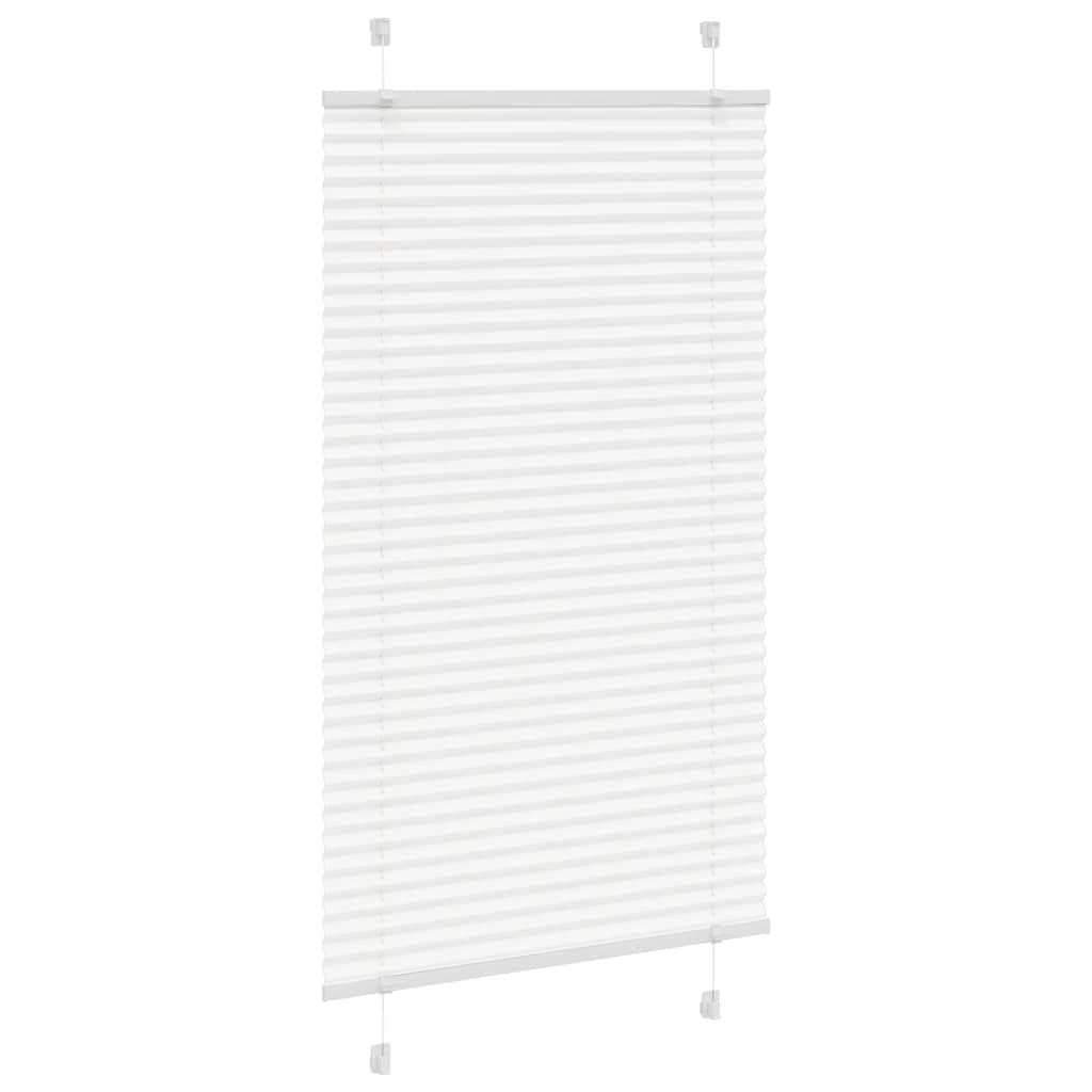 Plissee Weiß 75x100 cm Stoffbreite 74,4 cm Polyester