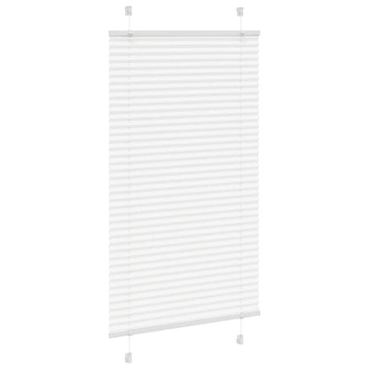 Plissee Weiß 75x100 cm Stoffbreite 74,4 cm Polyester