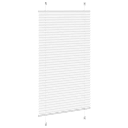 Plissee Weiß 75x100 cm Stoffbreite 74,4 cm Polyester