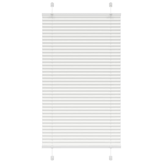 Plissee Weiß 80x100 cm Stoffbreite 79,4 cm Polyester