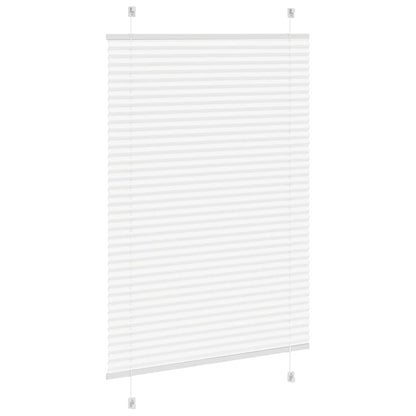 Plissee Weiß 85x100 cm Stoffbreite 84,4 cm Polyester