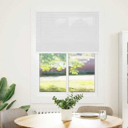 Plisseret Hvid 95x100 cm Stofbredde 94,4 cm Polyester