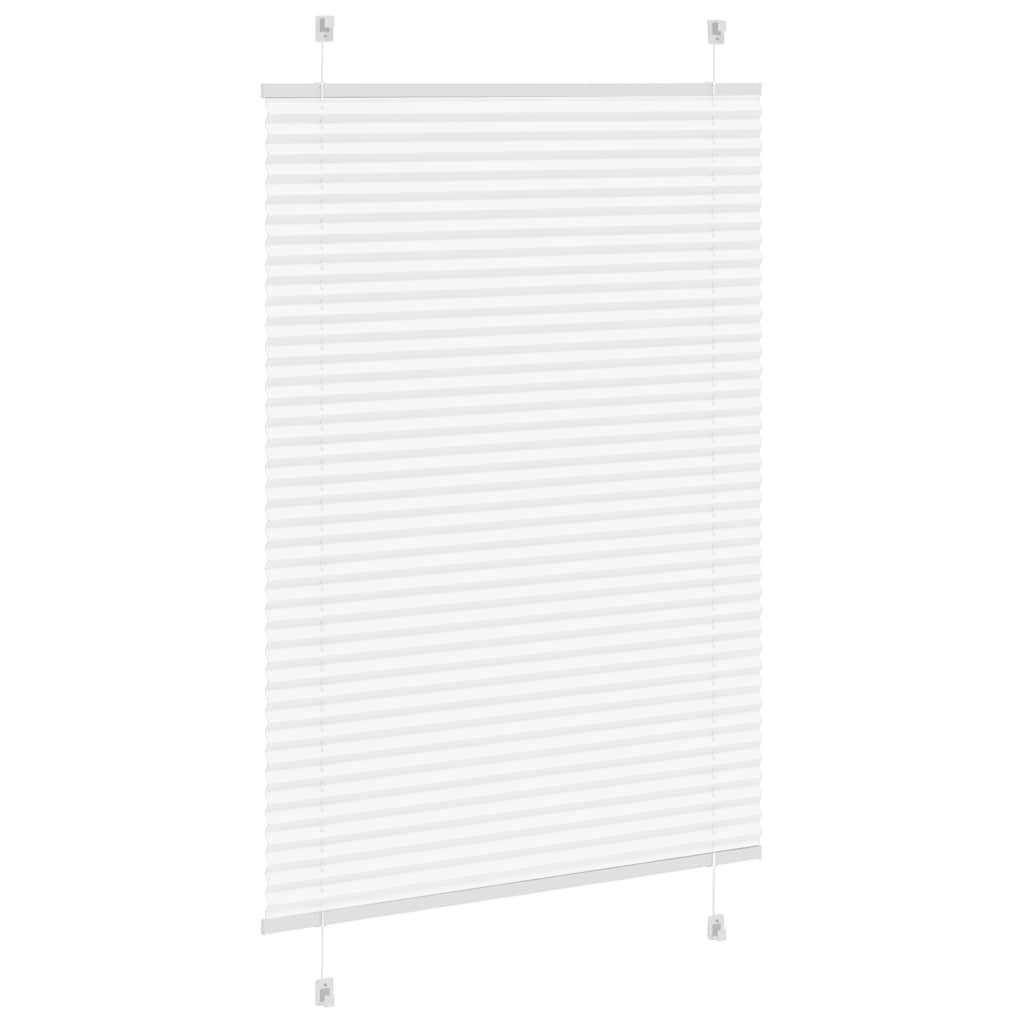 Plisseret Hvid 95x100 cm Stofbredde 94,4 cm Polyester