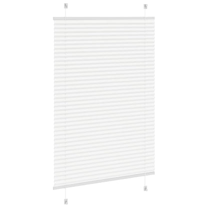 Plisseret Hvid 95x100 cm Stofbredde 94,4 cm Polyester