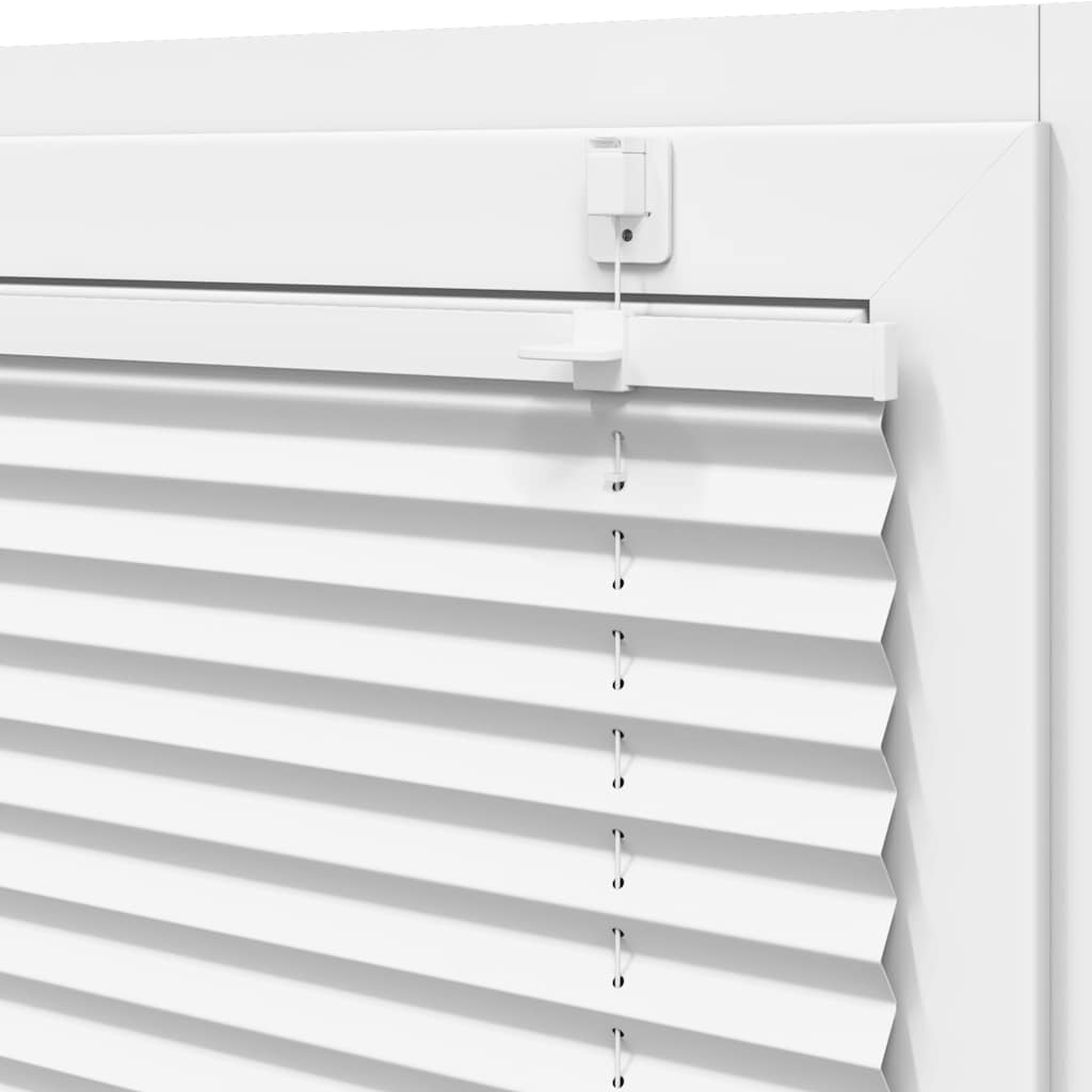 Plisseret Hvid 95x100 cm Stofbredde 94,4 cm Polyester