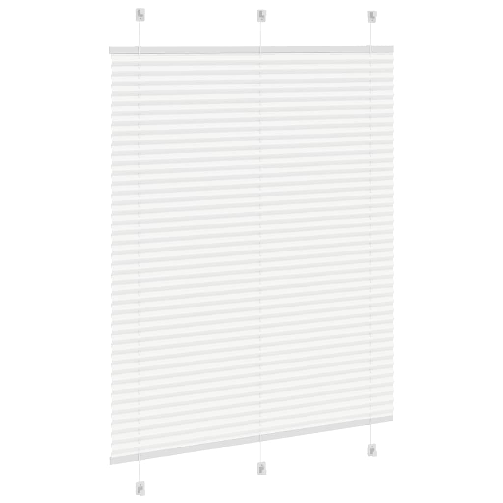 Plissee Weiß 105x100 cm Stoffbreite 104,4 cm Polyester