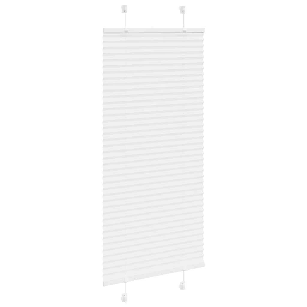 Plissee Weiß 65x150 cm Stoffbreite 64,4 cm Polyester