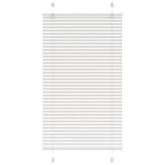 Plissee Weiß 80x150 cm Stoffbreite 79,4 cm Polyester