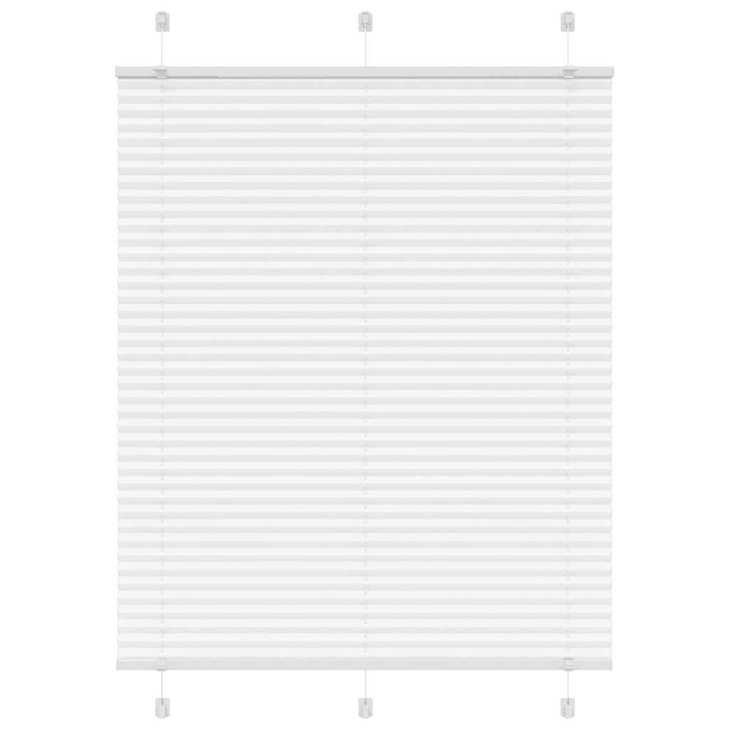 Plisseret Hvid 110x150 cm Stofbredde 109,4 cm Polyester