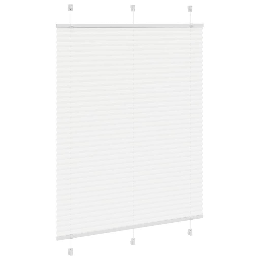 Plisseret Hvid 110x150 cm Stofbredde 109,4 cm Polyester