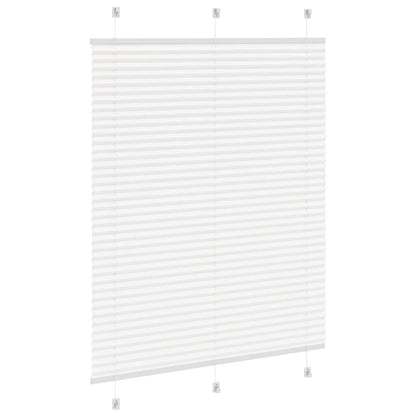 Plisseret Hvid 110x150 cm Stofbredde 109,4 cm Polyester