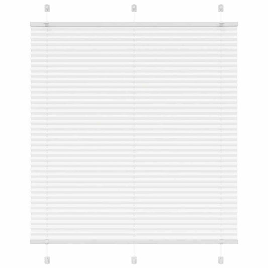Plissee Weiß 120x150 cm Stoffbreite 119,4 cm Polyester