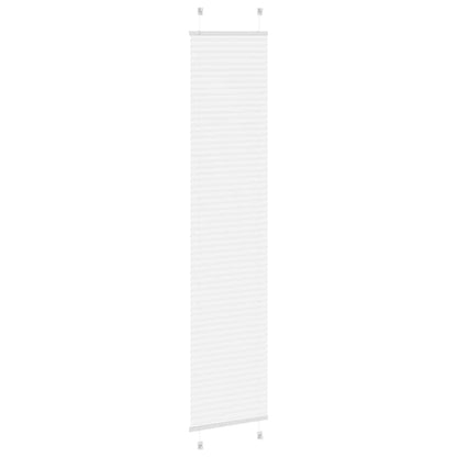 Plissee Weiß 50x200 cm Stoffbreite 49,4 cm Polyester