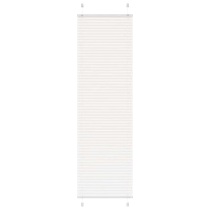 Plissee Weiß 55x200 cm Stoffbreite 54,4 cm Polyester
