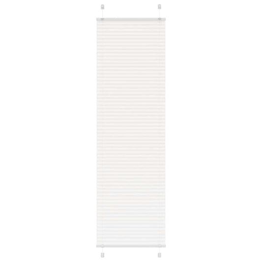 Plissee Weiß 60x200 cm Stoffbreite 59,4 cm Polyester