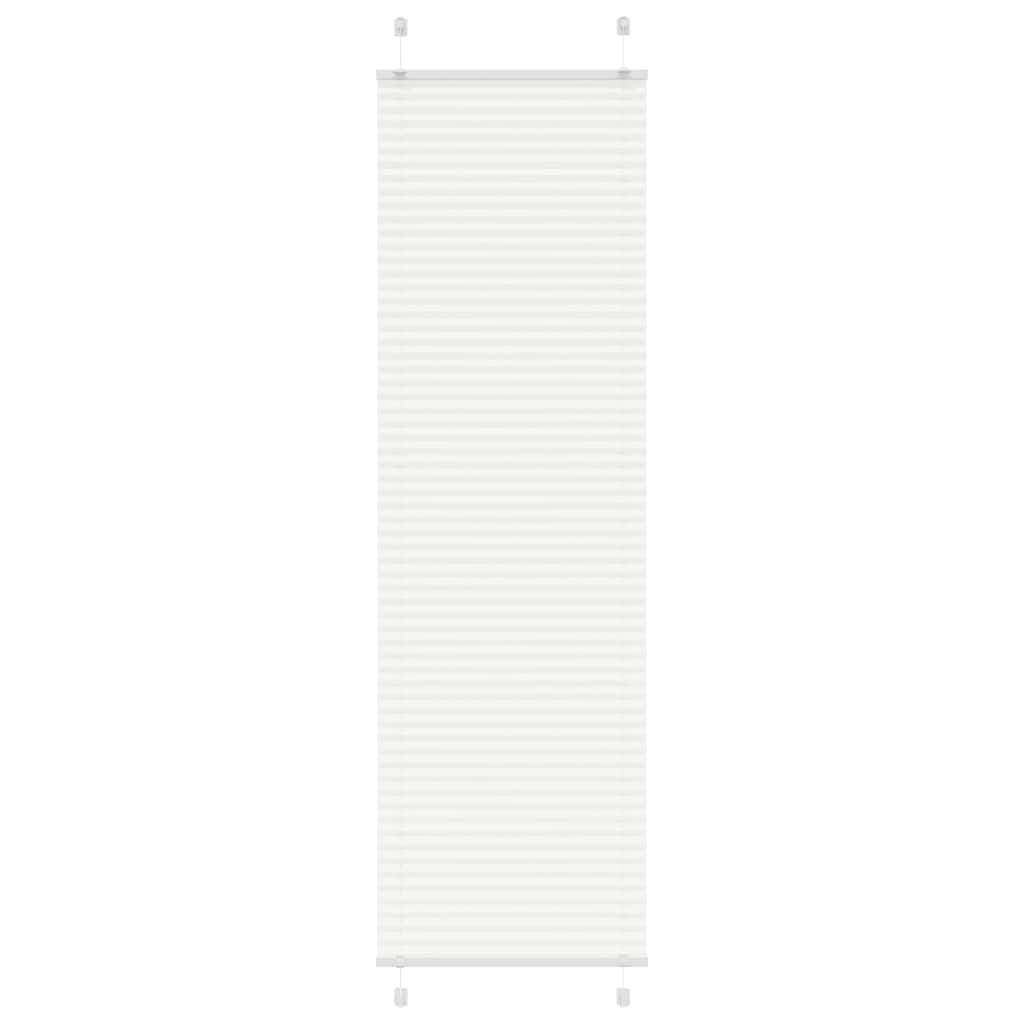 Plissee Weiß 65x200 cm Stoffbreite 64,4 cm Polyester