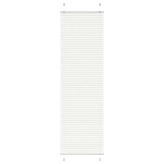 Plissee Weiß 65x200 cm Stoffbreite 64,4 cm Polyester