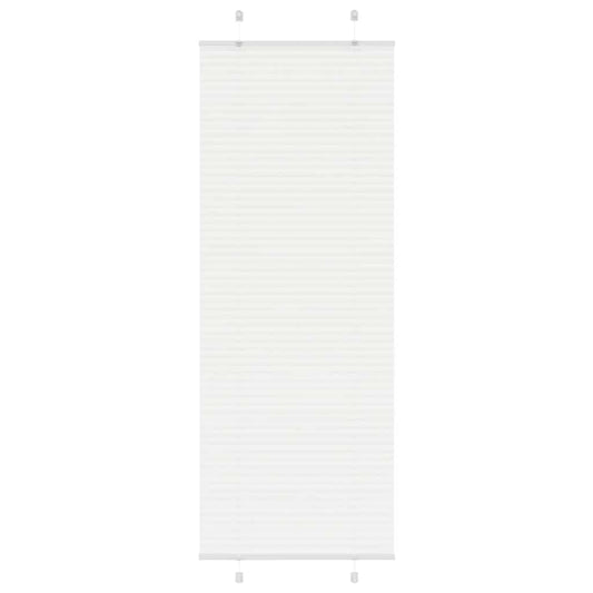 Plissee Weiß 75x200 cm Stoffbreite 74,4 cm Polyester