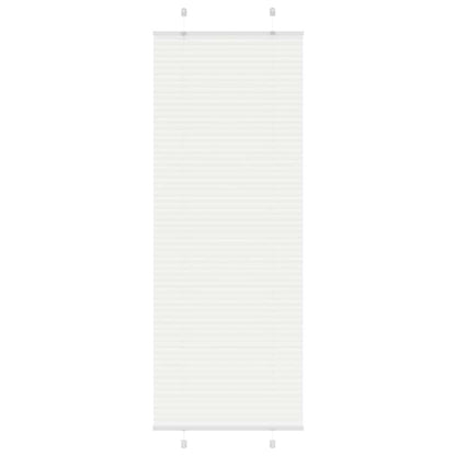 Plissee Weiß 80x200 cm Stoffbreite 79,4 cm Polyester