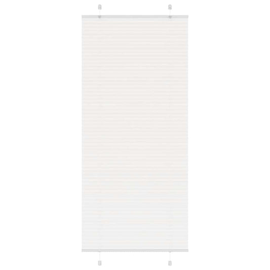 Plissee Weiß 85x200 cm Stoffbreite 84,4 cm Polyester