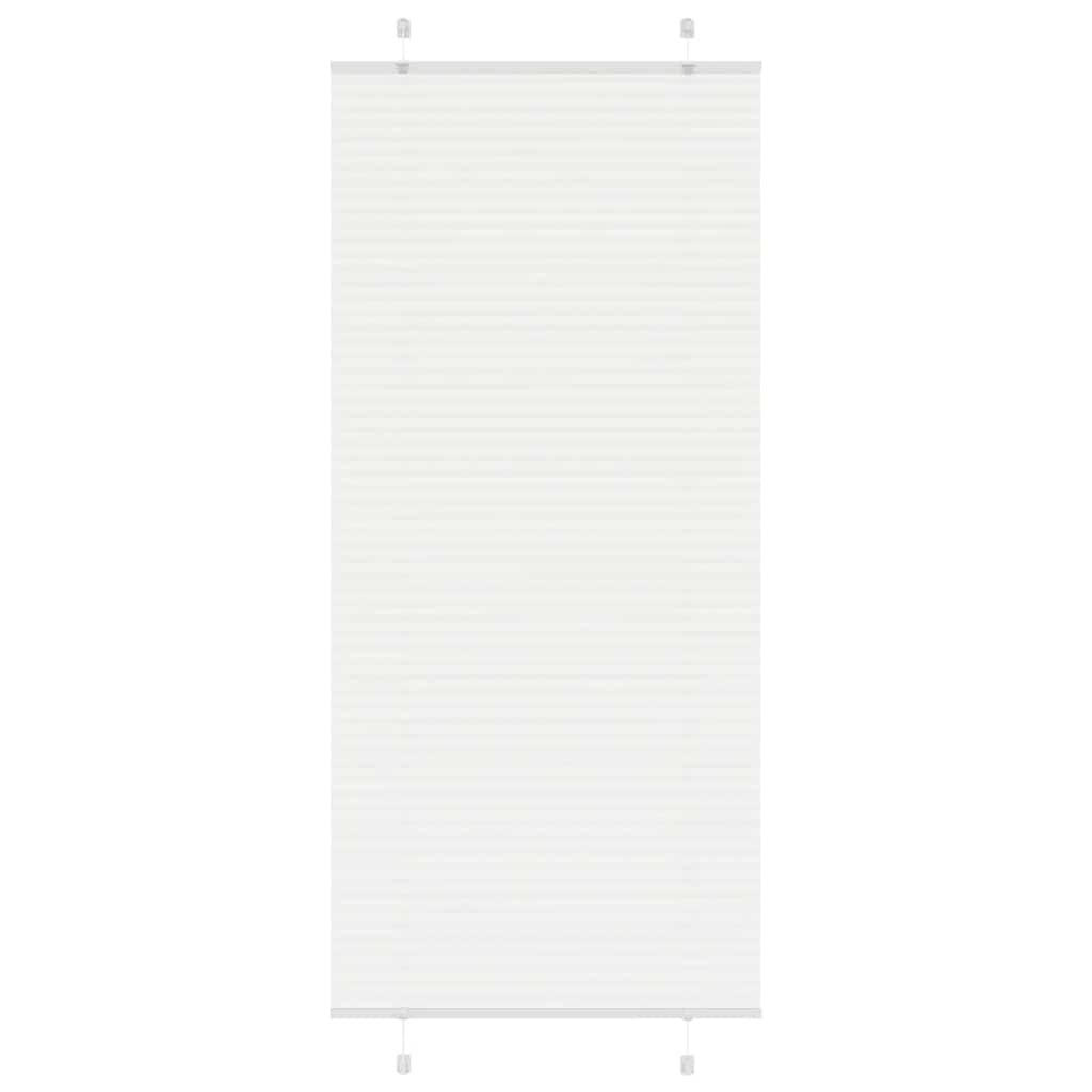 Plissee Weiß 90x200 cm Stoffbreite 89,4 cm Polyester